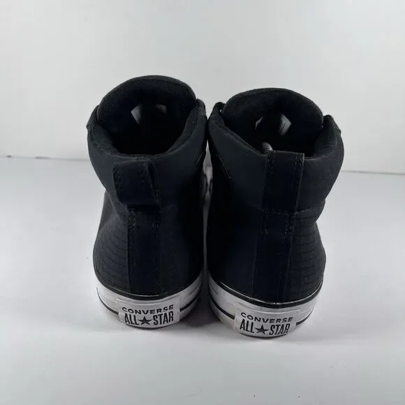 Converse Chuck Taylor All Star Street Mid Black Shoes Sneakers Men's Size 10 - Picture 4 of 8